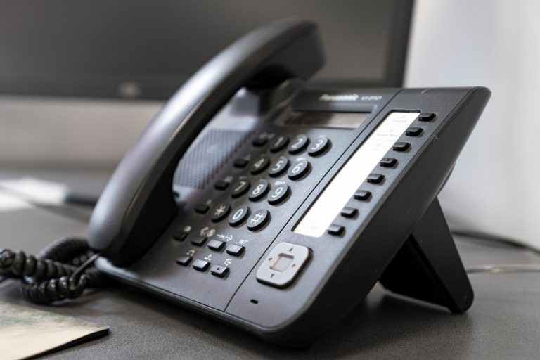 Telefon als Mood für die Kontaktseite