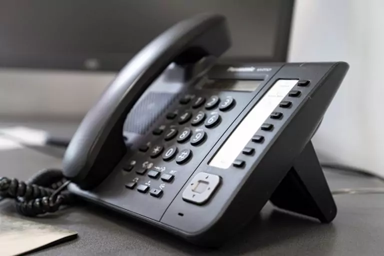 Telefon als Mood für die Kontaktseite